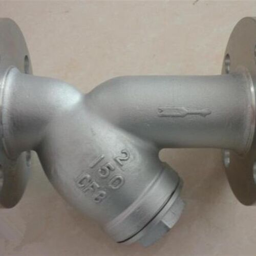 GL41W-150LB 美标不锈钢法兰过滤器 不锈钢Y型过滤器CF8 DN20-250