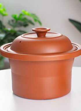 电炖锅内胆 紫砂红色盖子内胆配件1.2.3.5.6L锅配套砂锅陶瓷通用
