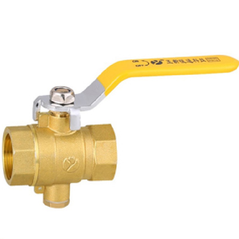 玉新阀门Q11F-16T黄铜丝扣自来水热量表供暖测温球阀开关DN20-25