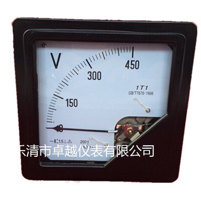 电压表 1T1 1L1 1D1 1T1-V 450V 定做各种交流电压表
