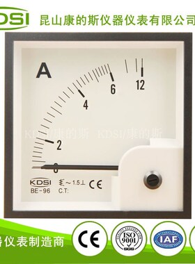 KDSI厂家销售BE-96 AC6A指针交流电流表 CE认证电流表 过载型