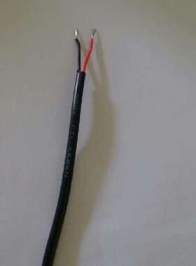 UL2464 24AWG强力电线 2C 2芯柔软护套过粉线 200米卷11/0.14铜丝