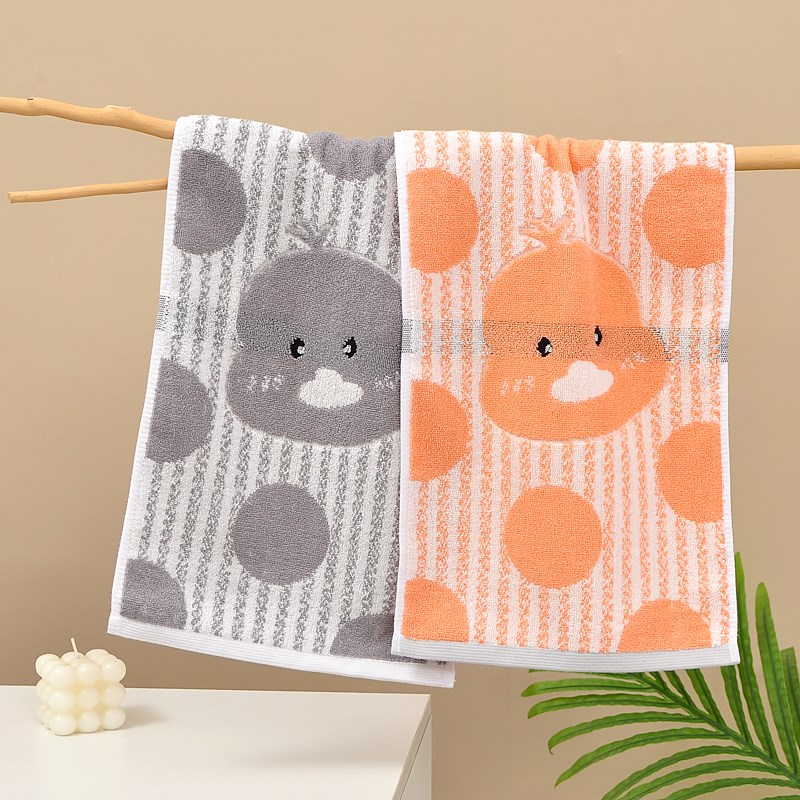 儿童洗脸面巾家用卡通柔软吸水不掉毛男女宝宝可爱全棉小毛巾