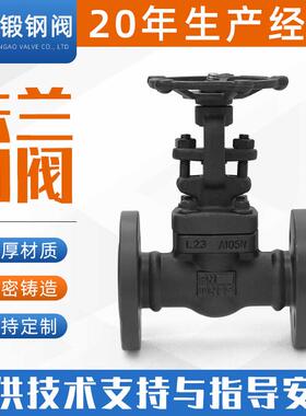 锻钢珐琅闸阀高温高压手动阀门J41H-16C25C40C64C100C蒸汽截止阀