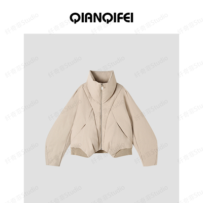 1-10F  C 新款又酷又飒防风立领设计感短外套  TK5180