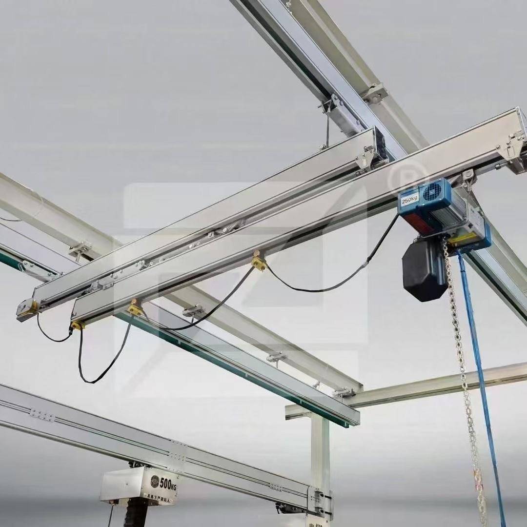 热销铝合金轨道起重机轻小型悬挂式工业洁净室车间半导体实验室