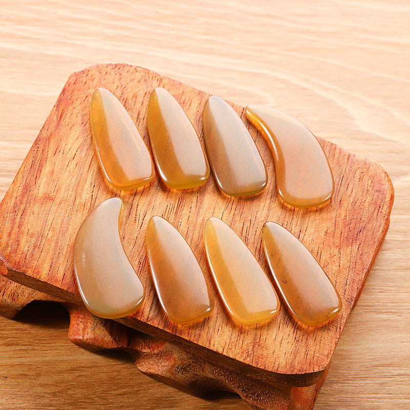 古筝指甲专业演奏级天然牛角儿童初学者小号中号幼儿薄款凹槽专用