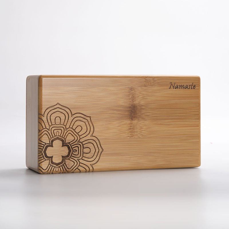 小号艾扬格瑜伽砖实心竹木瑜珈器材女瑜珈砖实木定制logo