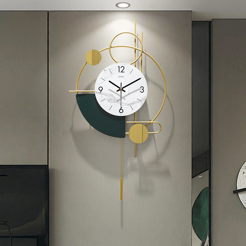 简约钟表挂钟客厅大气挂表创意个性餐厅北欧装饰时钟挂墙