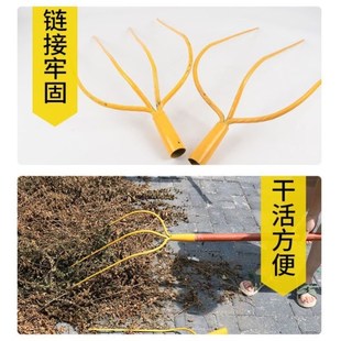 农用大钢叉大草叉插草用的叉子实心大叉三齿叉四齿叉多股叉子铁叉