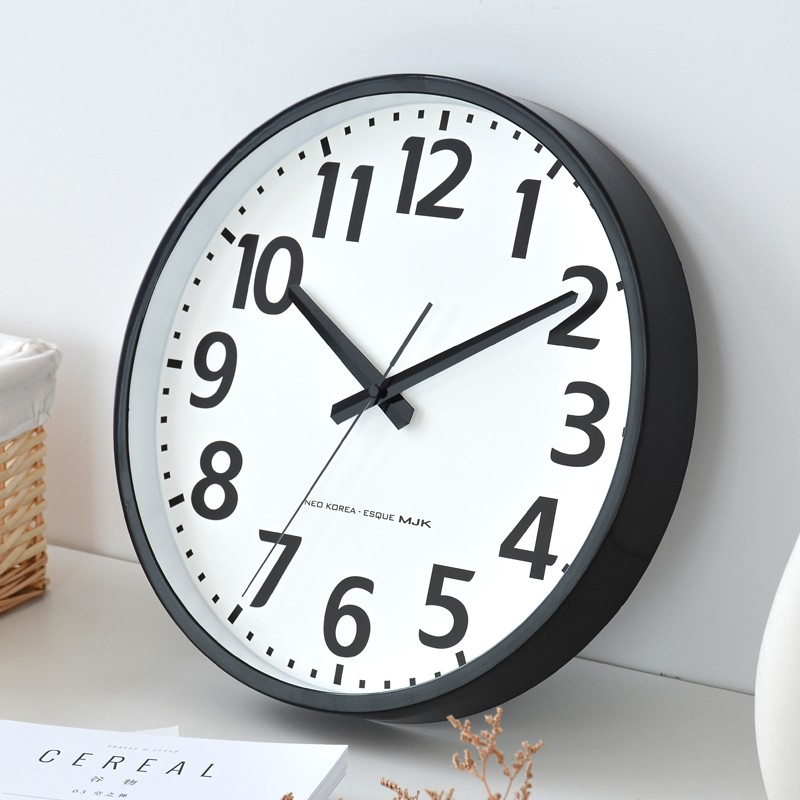简约欧式时钟现代钟表静音创意客厅家用挂钟时尚挂墙轻奢个性玻璃