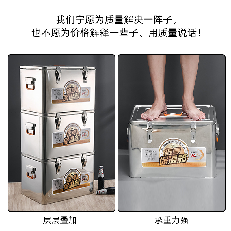 保温箱商用摆摊冰块冷藏箱车载箱子食堂大号专用箱外卖餐箱