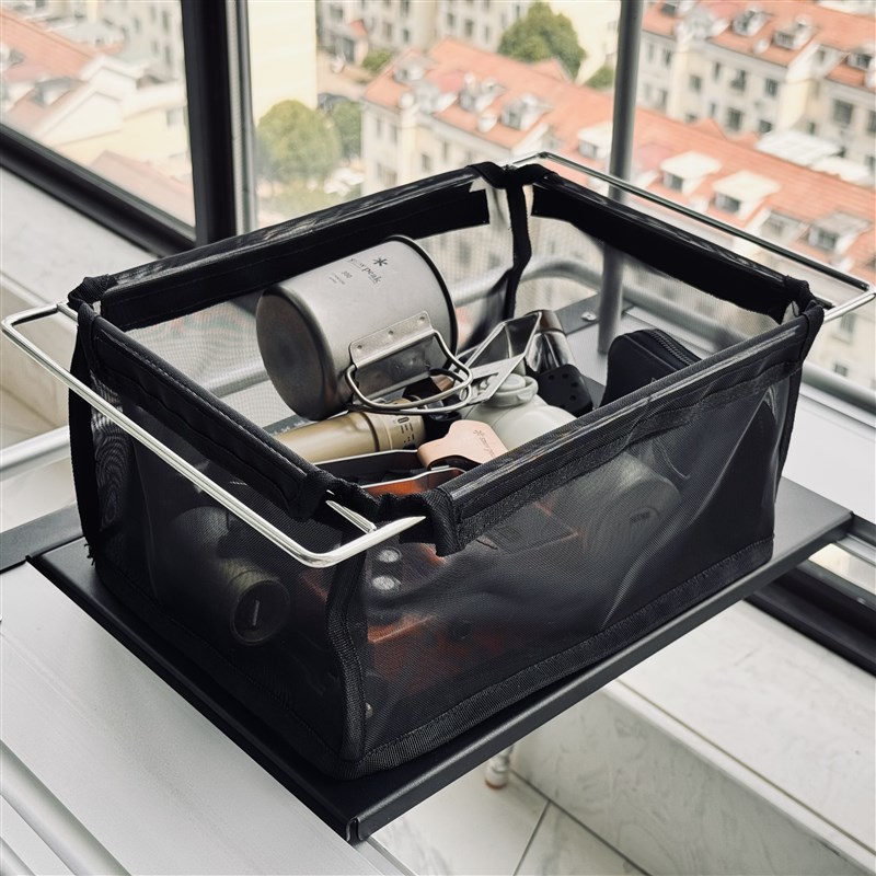 igt桌超轻拓展配件折叠网兜露营单元桌置物架侧挂架网纱沥水篮