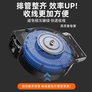 气鼓自动伸缩卷管器汽修美容气管电鼓水鼓汽车美容卷线器收管器