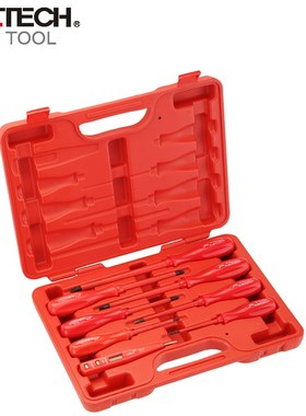 捷科IS-8S 高压绝缘螺丝刀套装起子组VED1000V 十字一字电笔8件套