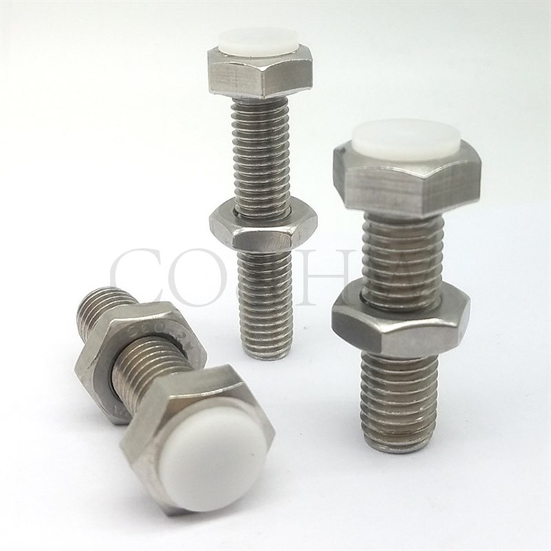 止动螺栓 肩型 标准直杆型 聚缩醛挡块螺丝PSST6/8-15 20 25 -60