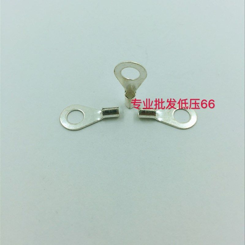 OT冷压接线端子 圆形裸端头 OT35-10 紫铜焊口鼻子