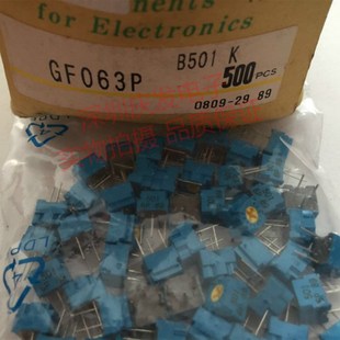 进口日本TOCOS 单圈顶调 精密可调电阻GF063P B501K 500欧 电位器
