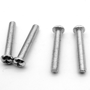 碳钢镀锌 十字圆头螺丝十字螺钉螺栓GB818半圆头螺丝M3