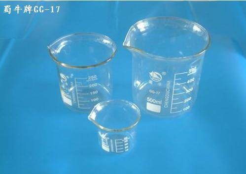 蜀牛牌GG-17/500ML低型烧杯/玻璃烧杯/玻璃器具/玻璃器皿/实物图