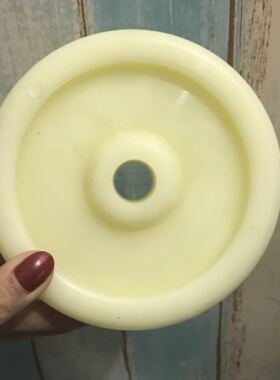 6寸20mm孔无轴承尼龙轮12 15 17孔眼轮空压机轮子脚轮耐磨承重轮