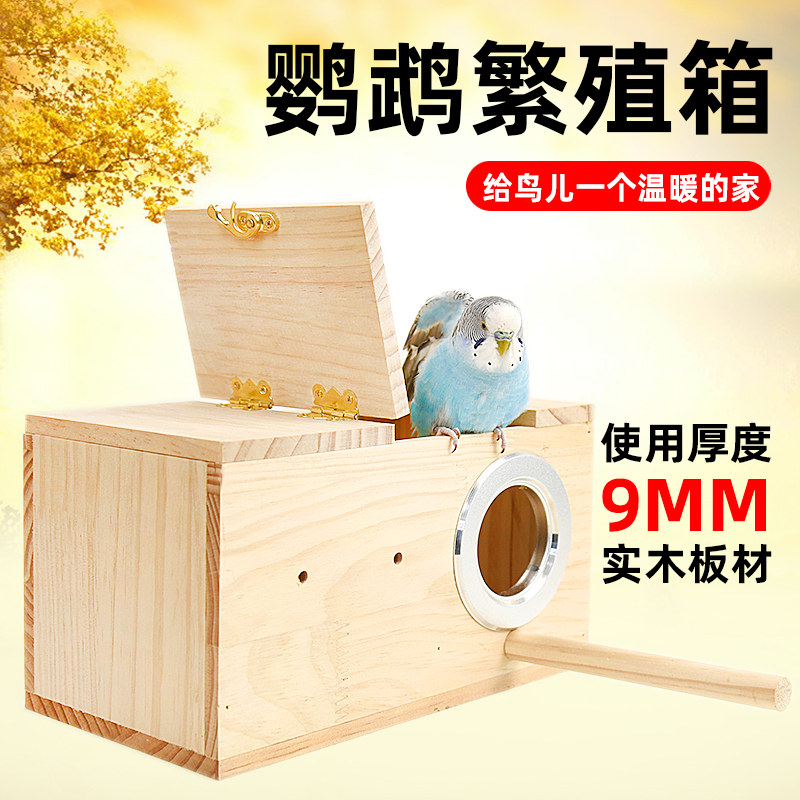 鹦鹉繁殖箱实木玄凤虎皮牡丹孵化鸟窝外挂窝鸟巢保暖鸟用品笼配件,宠物/宠物食品及用品,鸟禽其他,淘宝优惠券,粉丝福利购,淘宝优惠卷