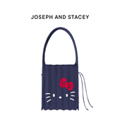 JOSEPHANDSTACEY韩国包包女款 hellokitty三丽鸥针织包通勤手提袋