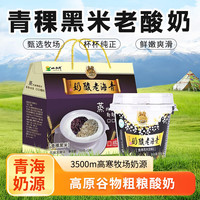 青海特产 小西牛青稞黑米老酸奶 高原谷物风味酸奶150g*12杯