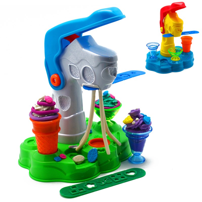 泥工具儿童安全冰激凌手工雪糕机彩泥模具不含泥