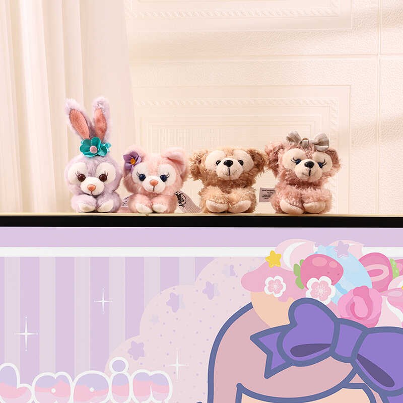 星戴璐电脑桌显示屏装饰摆件办公桌桌面可爱小玩偶趴趴饰品女