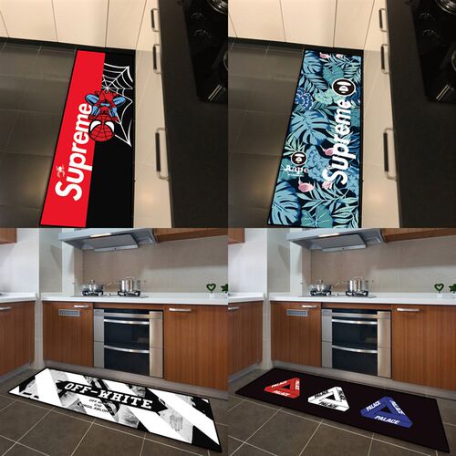 潮牌至高无上AWS卧边书厨房床边防滑垫条地毯床室地长飘窗入门垫