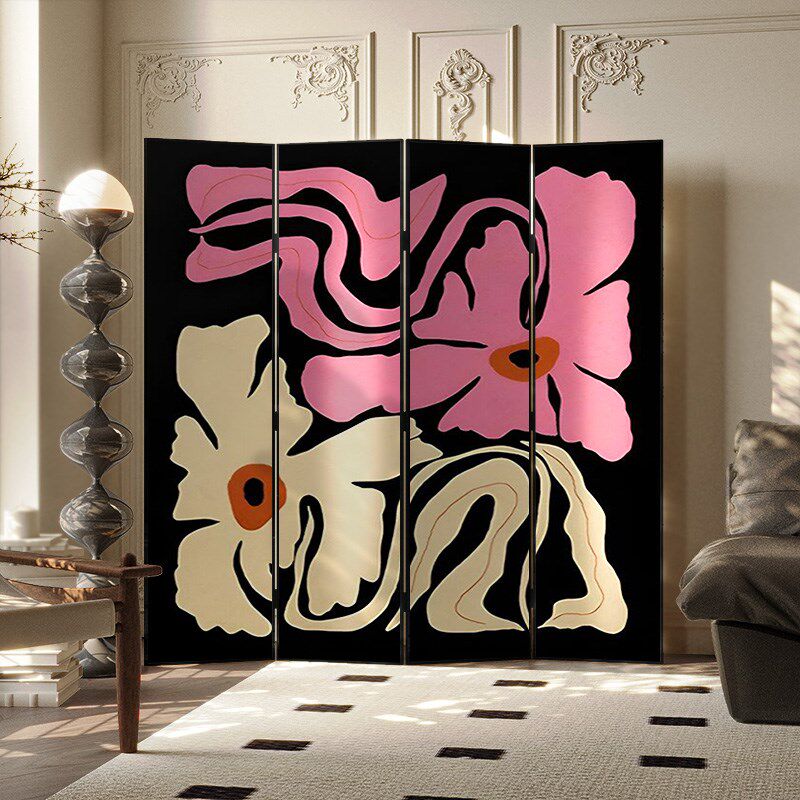 法式复古可折叠屏风隔断家用客厅小户型遮挡移动沙发背景装饰折屏,住宅家具,折屏,淘宝优惠券,粉丝福利购,淘宝优惠卷