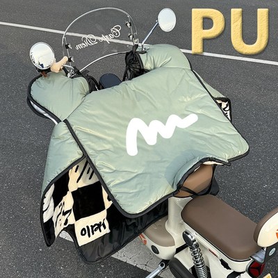 电动车冬季加绒加厚新款挡飞被小车挡风被秋冬款防水防风