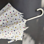 满满少女心 超轻出口爱心小清新简约恋爱女生遮雨长柄雨伞