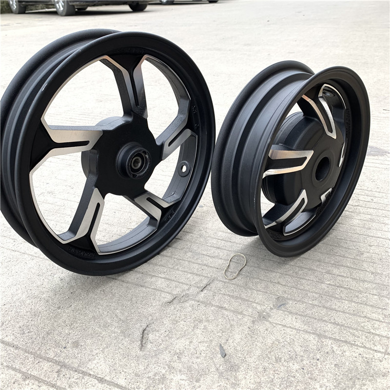 踏板车125轮毂轮圈悠悠UU摩托车台州踏板车GY6前后轮铝圈铝轮钢圈