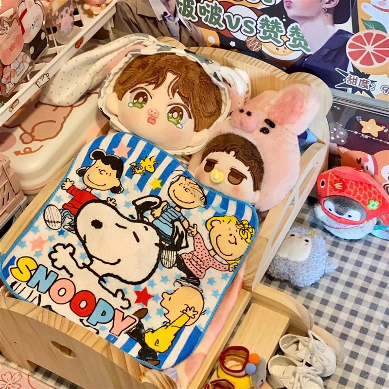 棉花娃娃家具小床三件套20cm玩偶用用品收纳30厘米6分娃娃床屋子