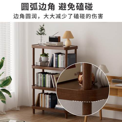 简易省空间书架落地学生家用客厅置物架阅读书柜儿童绘本架收纳架