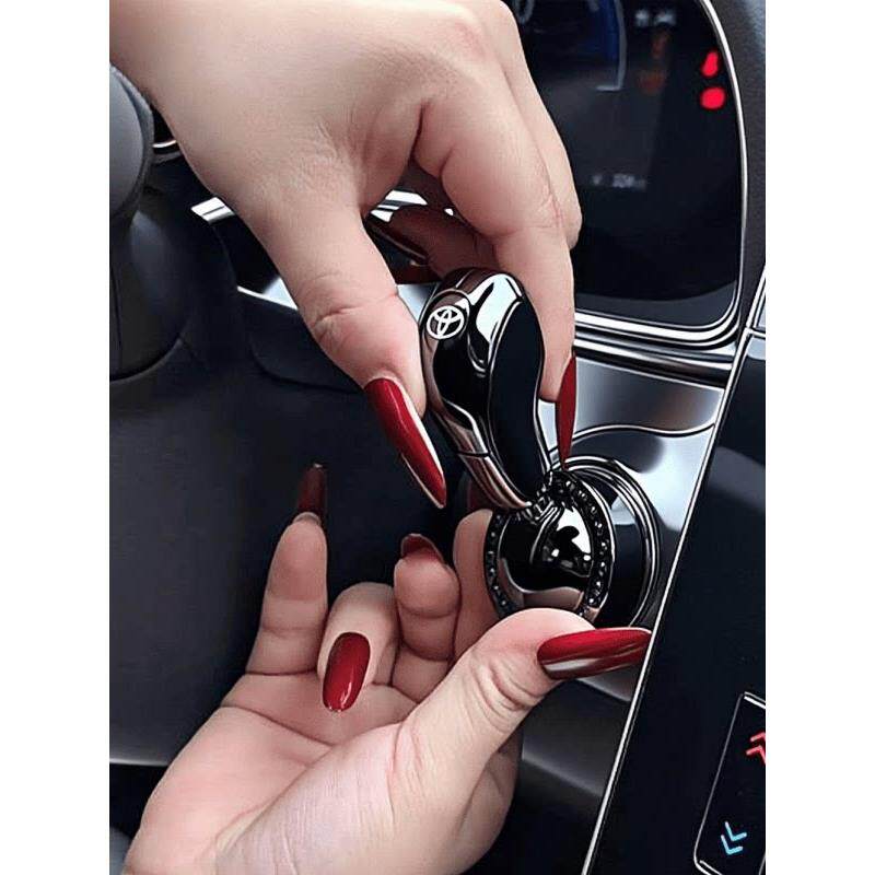 汽车一键启动装饰点火开关金属摇杆保护罩通用经典定制按钮在汽车