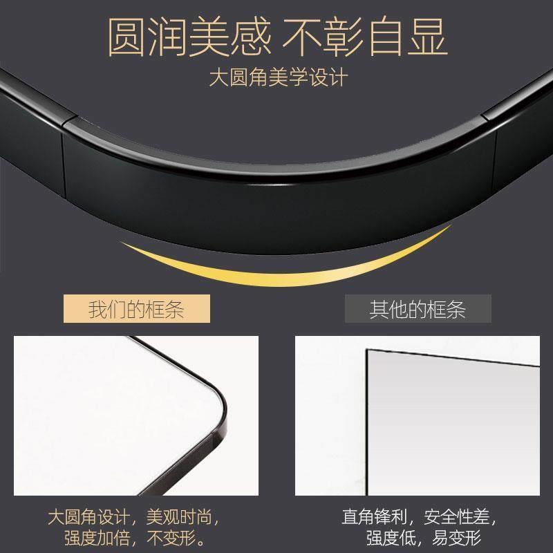 门后镜 挂门镜子挂墙穿衣镜落地镜家用全身镜贴墙壁挂试衣镜自粘