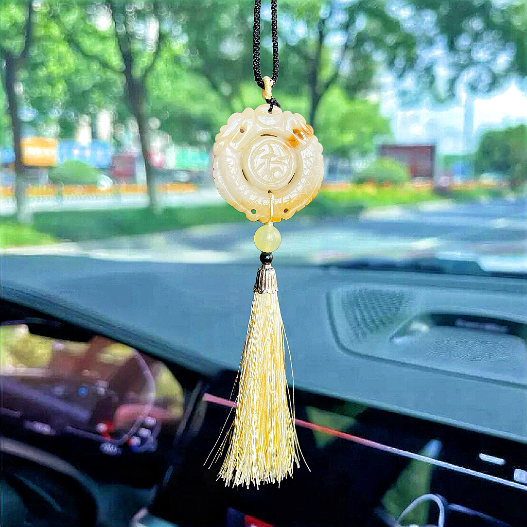 极简风〈玉佩挂件〉新款平安玉汽车挂饰挂件高档车内装饰品赠福袋