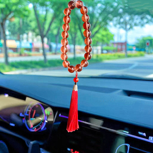 极简风〈枫叶红〉新款玻璃晶汽车挂饰挂件高档车内饰品摆件送福袋