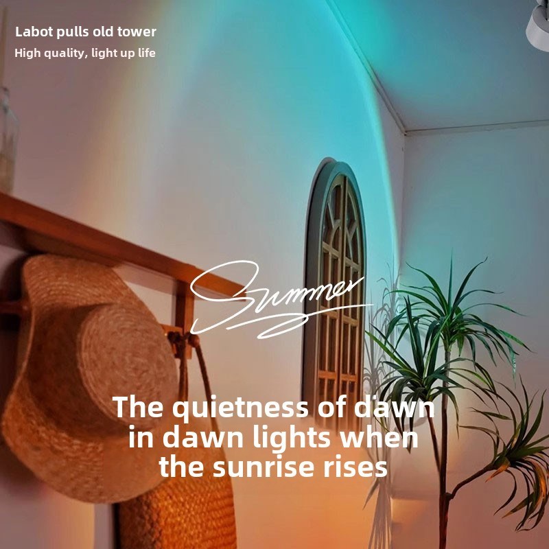 bera网红日落聚光灯嵌入式家庭入口大气表面安装卧室墙壁灯灯蓝色