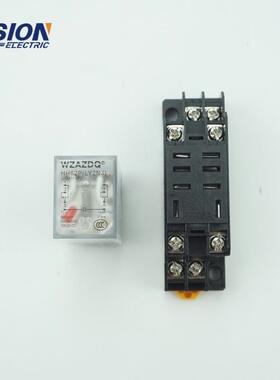 小型中间继电器PTF08A 8针 220V带底座