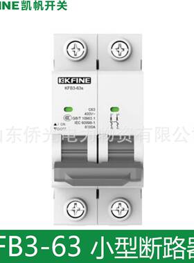 大全凯帆小型断路器空气开关KFB3-63S 1P2P3P6A10A16A25A32A4063A