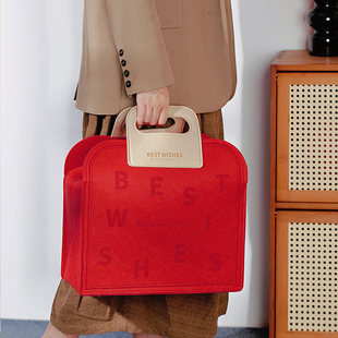 方森园新年礼盒包装年会元旦礼品盒子零食春节年货耶诞包装盒空盒