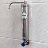 帷康入墙式 家用厨房净水器直饮角阀不锈钢自来水过滤器陶瓷净水机