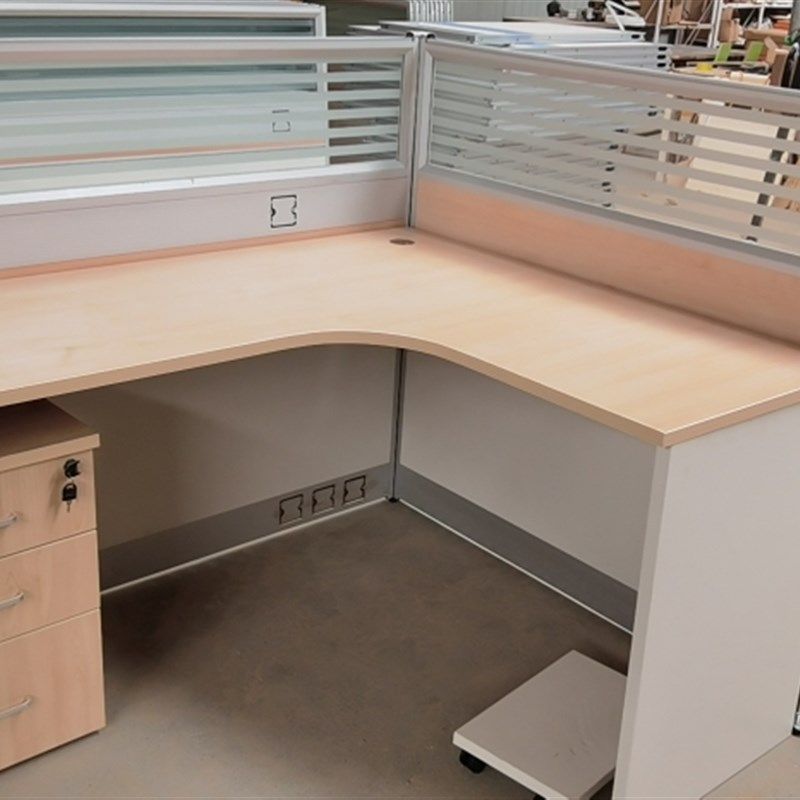 北京办公家俱屏风L型转角职员办公桌4/6人位组合卡座隔断简约现代