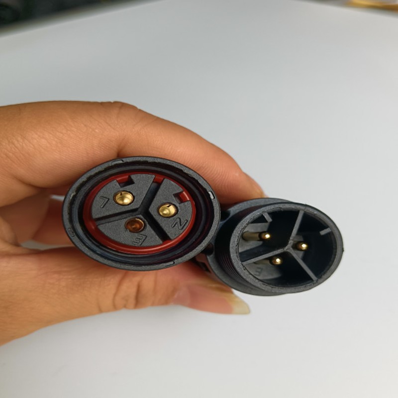 电缆航空插头M25/2芯3芯4芯公母对接电线工业接头连接器平方线