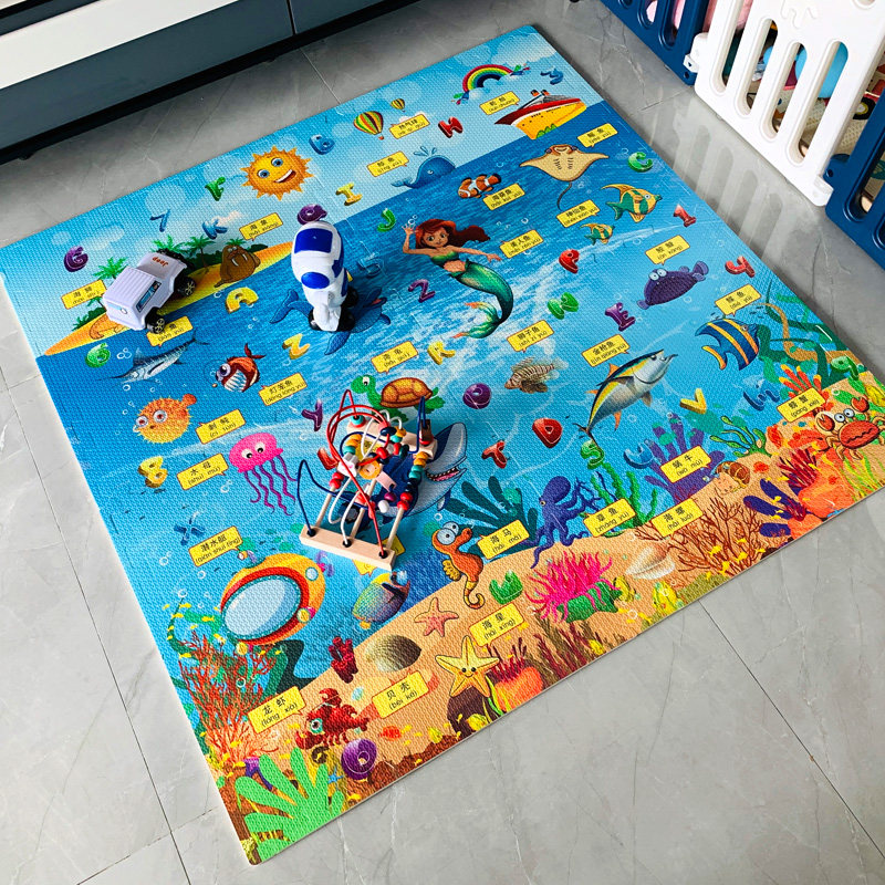 宝宝防摔泡沫地垫加厚拼接卡通拼图儿童家用卧室防潮铺地板垫子