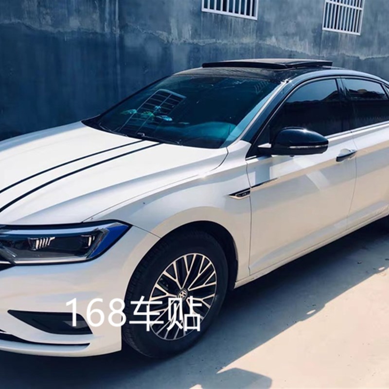 大众宝来凌渡朗逸速腾悬浮车顶膜亮黑顶迈腾捷达改装仿全景天窗膜